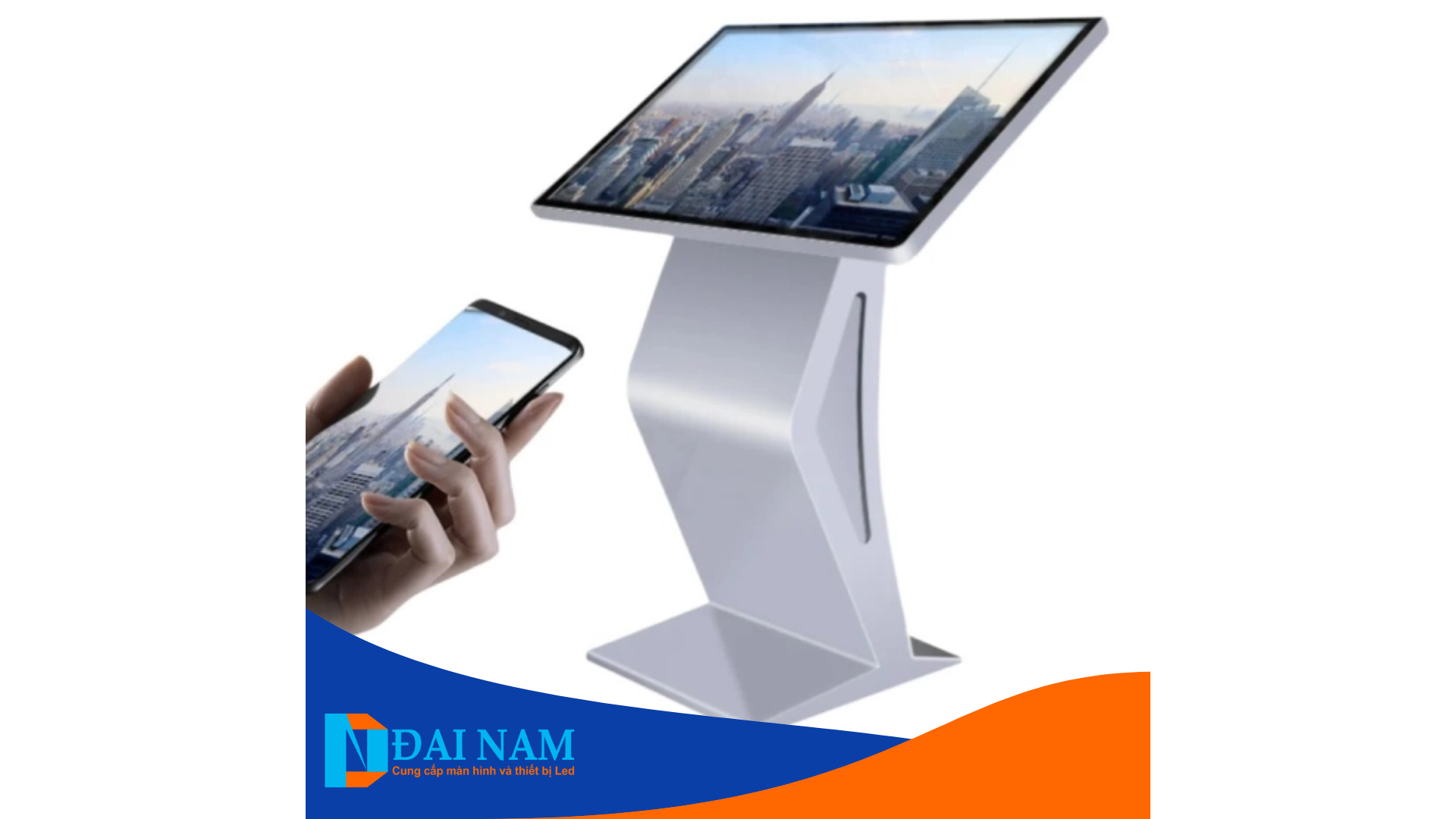 Màn Hình Quảng Cáo Chân Quỳ 43 Inch Lux Vision Chính Hãng