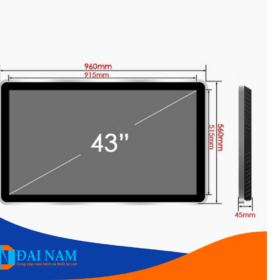 kích thước Màn Hình Quảng Cáo Treo Tường 43 Inch Lux Vision Chính Hãng