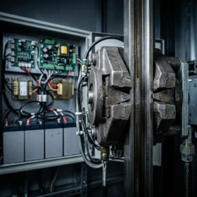 Chi tiết kỹ thuật hệ thống phanh an toàn và ARD của Giá thang máy gia đình 300kg High Vision.