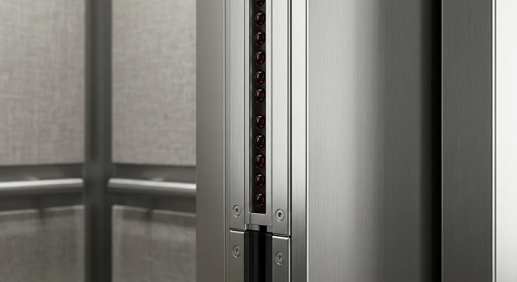 Cảm biến an toàn cửa của thang máy gia đình nhà 4 tầng cao cấp.