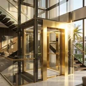 Báo giá thang máy gia đình nhà 3 tầng phân khúc nhập khẩu cao cấp.