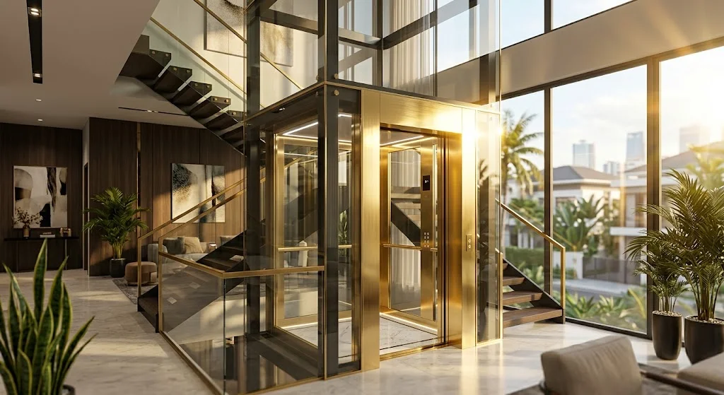 Báo giá thang máy gia đình nhà 3 tầng phân khúc nhập khẩu cao cấp.