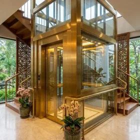 Mẫu thang máy gia đình nhà 3 tầng phân khúc nhập khẩu nguyên chiếc cao cấp.