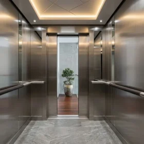 Kích thước cabin thang máy gia đình nhà 5 tầng tải trọng 350kg tối ưu không gian.