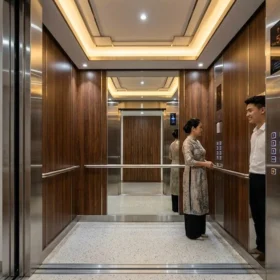 Tiêu chuẩn kích thước và tải trọng thang máy gia đình nhà 5 tầng.