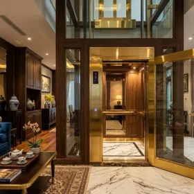 Báo giá thang máy gia đình nhà 5 tầng nhập khẩu nguyên chiếc cao cấp.